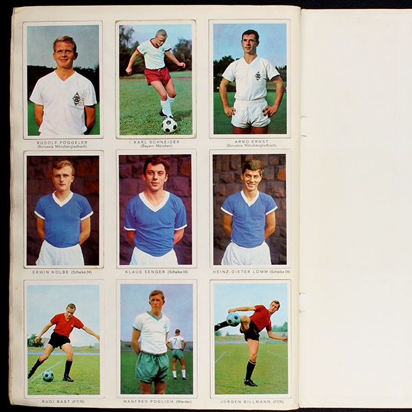 Bundesliga 65 Bergmann Album teilgefüllt