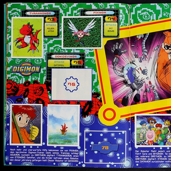 Digimon Panini album with stickers -42