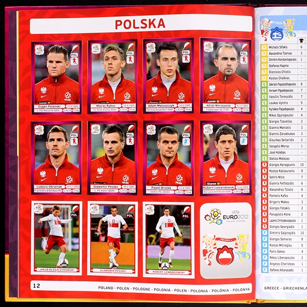 Euro 2012 Panini sticker album complete - Hardcover