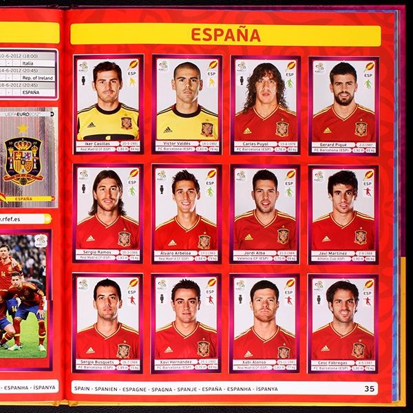Euro 2012 Panini sticker album complete - Hardcover