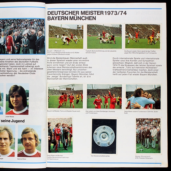 Fußball 74 Bergmann Album fast komplett - lesen