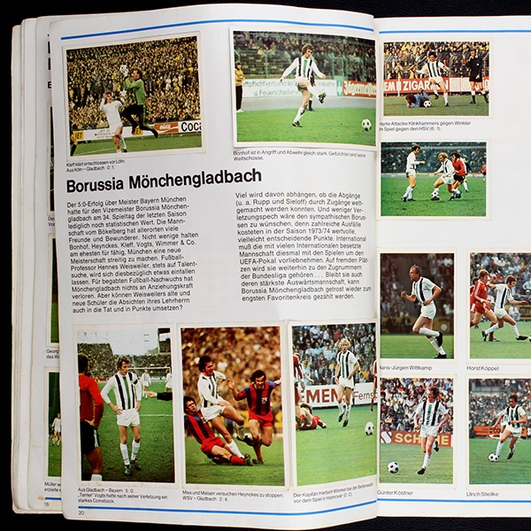 Fußball 74 Bergmann Album fast komplett - lesen
