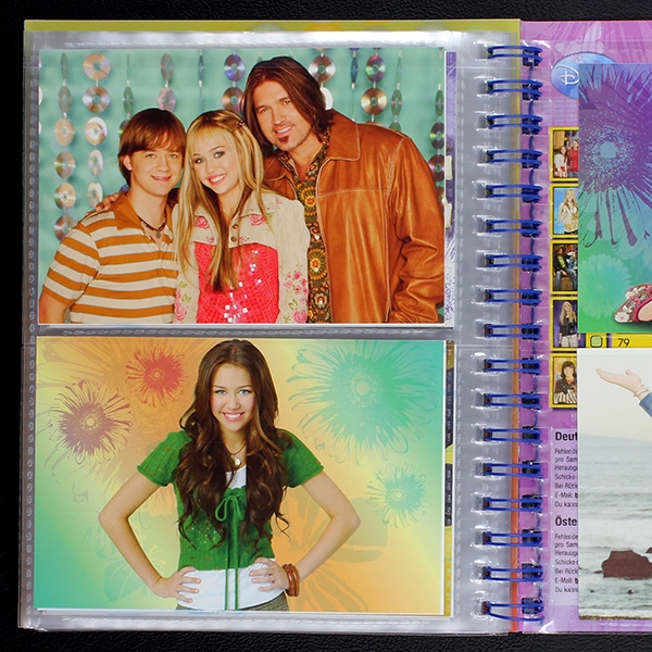 Hannah Montana Panini Photocards Album komplett - Miley Cyrus
