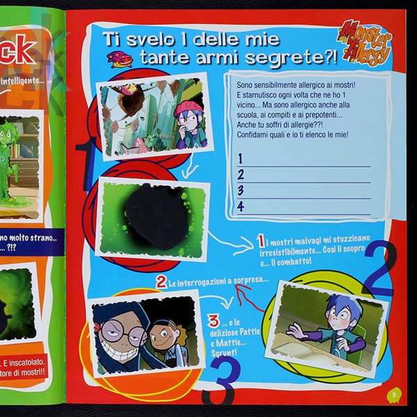 Monster Allergy Panini sticker album complete - It.