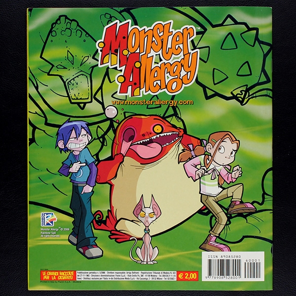 Monster Allergy Panini sticker album complete - It.