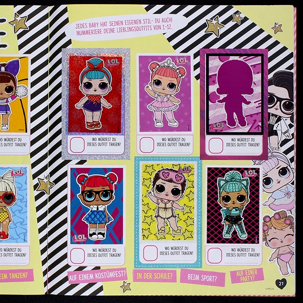 LOL Surprise Fashion Fun Panini Album komplett