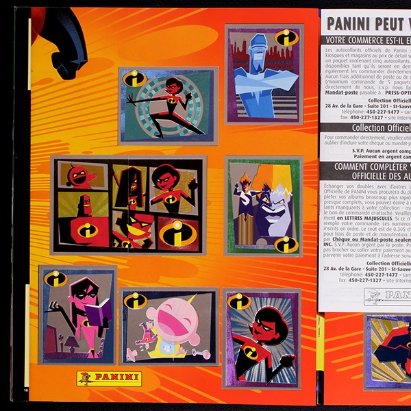 Les Indestructibles Panini sticker album complete - CA