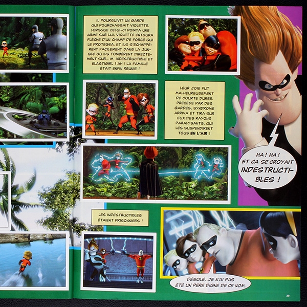 Les Indestructibles Panini sticker album complete - CA