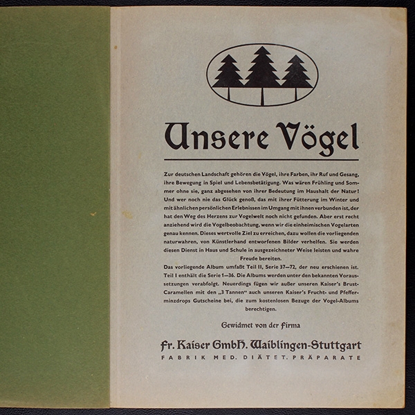 Unsere Vögel 2 Kaisers Gmbh collection album complete