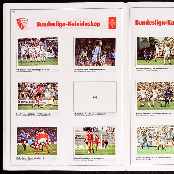 Fußball 81 Bergmann Sticker Album teilgefüllt -77
