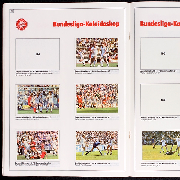 Fußball 81 Bergmann Sticker Album teilgefüllt -77