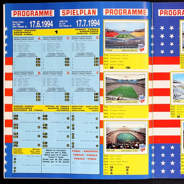USA 94 Panini sticker album almost complete -10