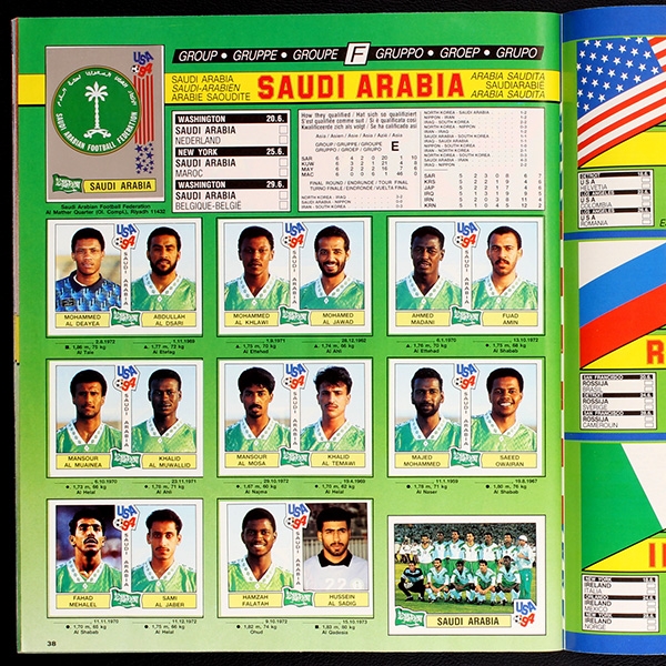 USA 94 Panini sticker album almost complete -10