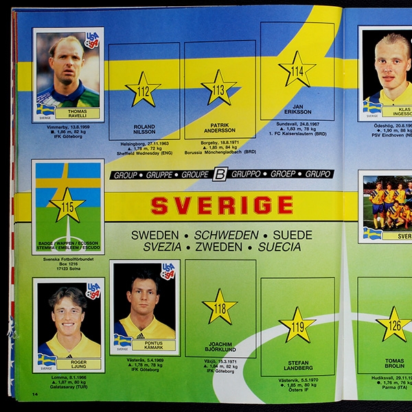 USA 94 Panini album with stickers