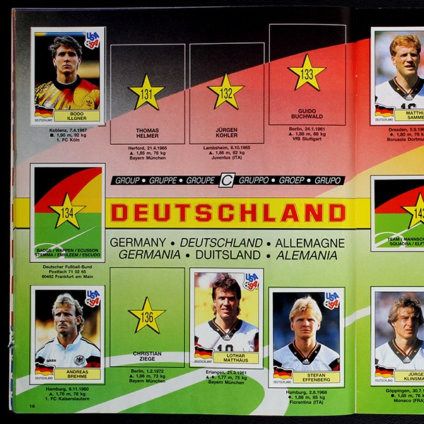 USA 94 Panini album with stickers