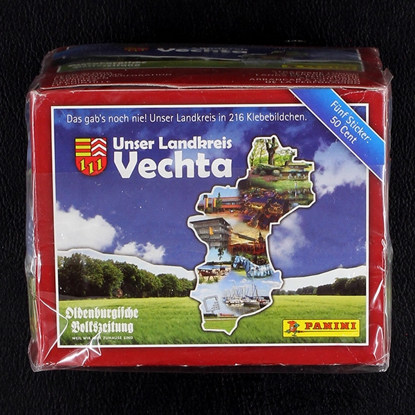 Vechta Panini Box mit 50 Sticker Tüten