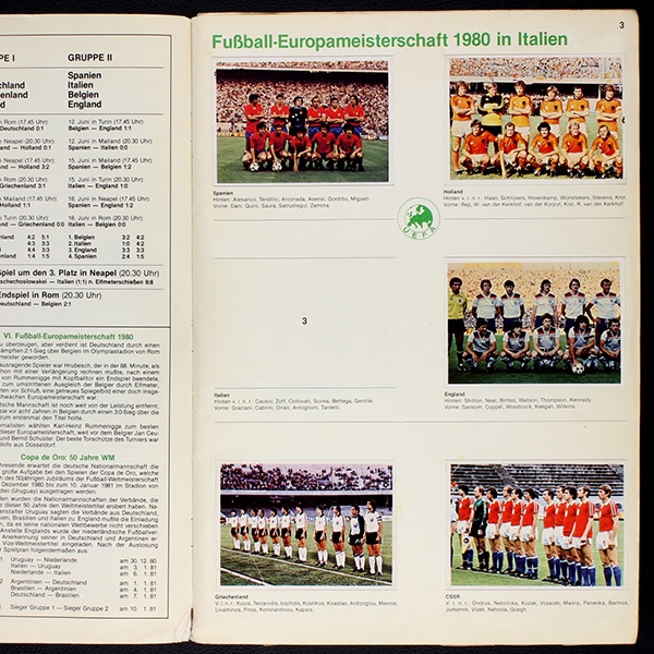 Fußball 80 Bergmann Sticker Album teilgefüllt -32