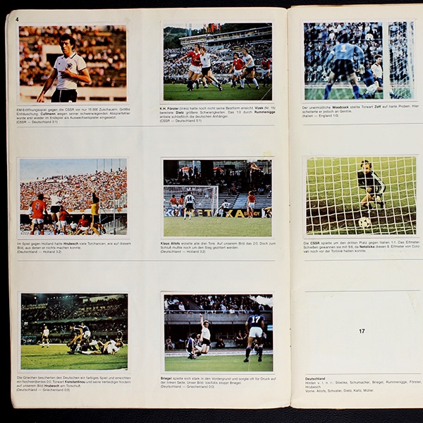 Fußball 80 Bergmann Sticker Album teilgefüllt -32