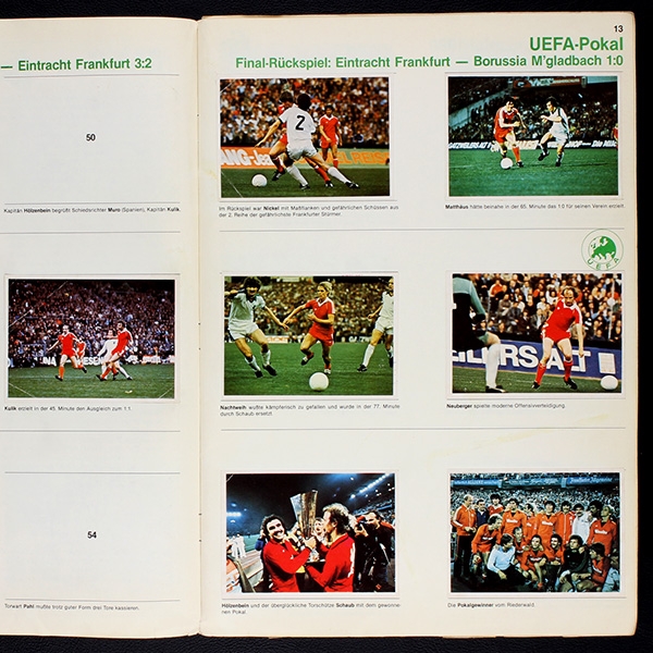 Fußball 80 Bergmann Sticker Album teilgefüllt -32