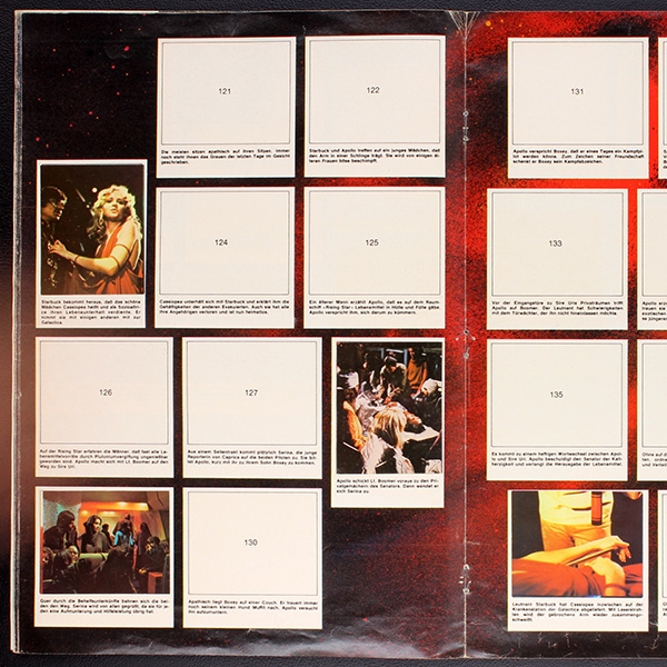 Kampfstern Galactica Sticker Album teilgefüllt