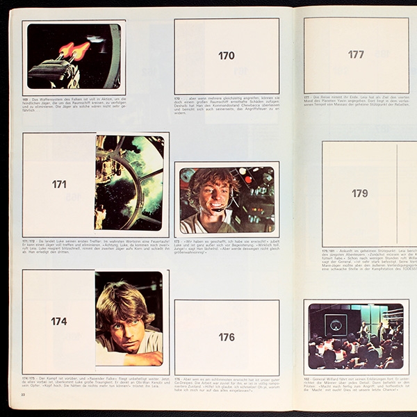Star Wars Panini album with stickers