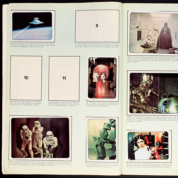 Star Wars Panini Sticker Album teilgefüllt