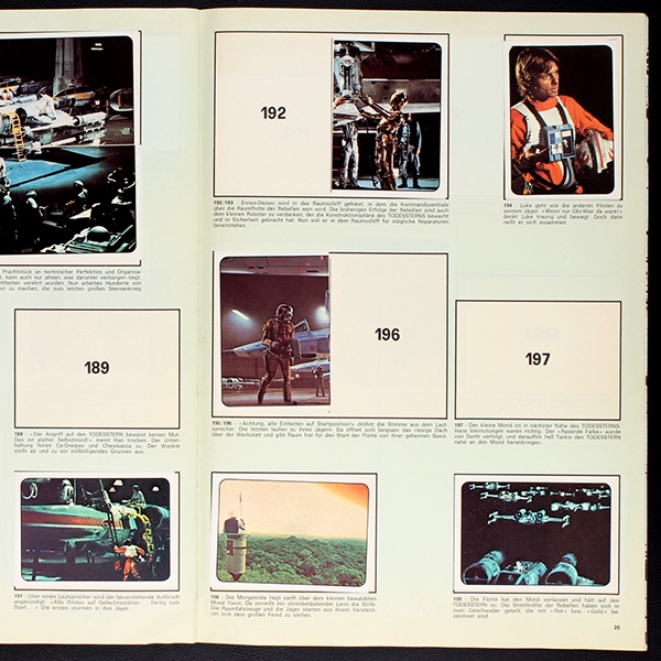 Star Wars Panini Sticker Album teilgefüllt