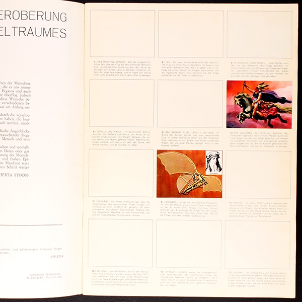 Die Eroberung des Weltraumes Panorama album with stickers