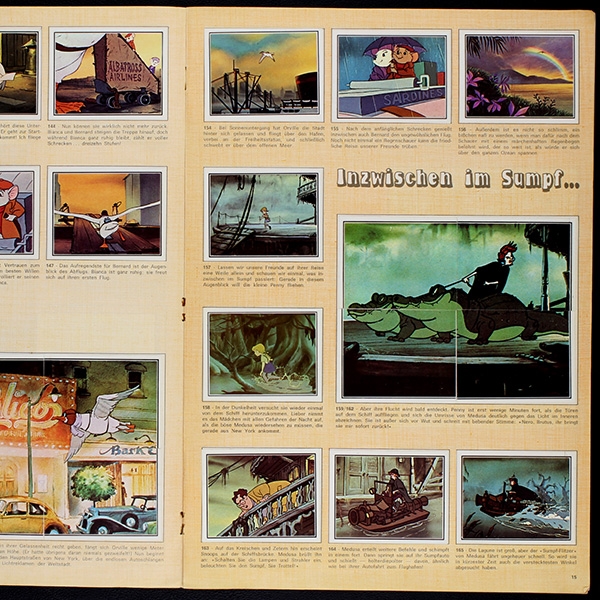 Bernard und Bianca Panini Sticker Album komplett