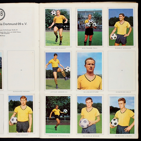 Bundesliga 65 Bergmann Sticker Album teilgefüllt -110