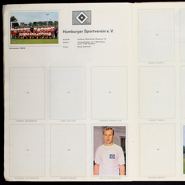 Bundesliga 65 Bergmann Sticker Album teilgefüllt -110