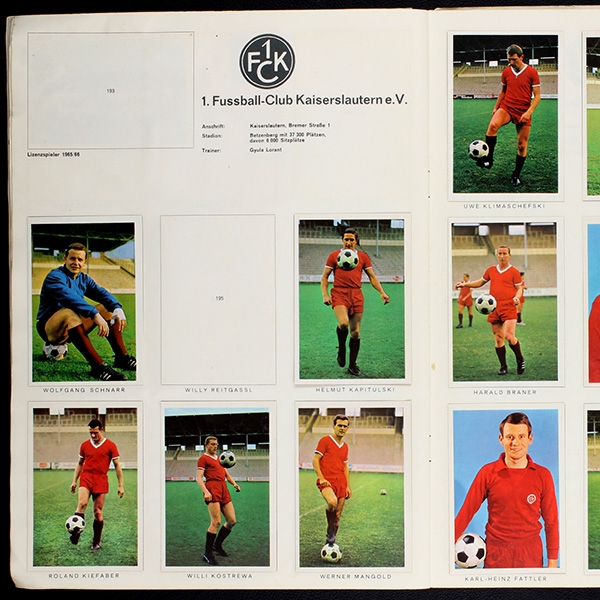 Bundesliga 65 Bergmann Sticker Album teilgefüllt -110