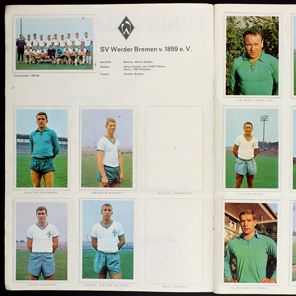 Bundesliga 65 Bergmann Sticker Album teilgefüllt -110