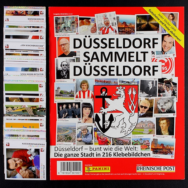 Düsseldorf sammelt Panini Juststickit Sticker Album