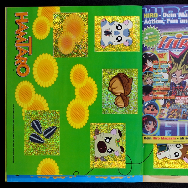 Hamtaro Panini Sticker Album komplett