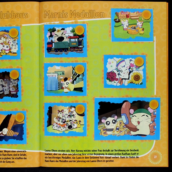 Hamtaro Panini Sticker Album komplett
