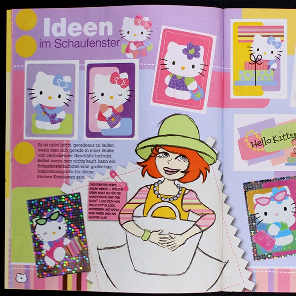 Hello Kitty B Cool Panini sticker album complete