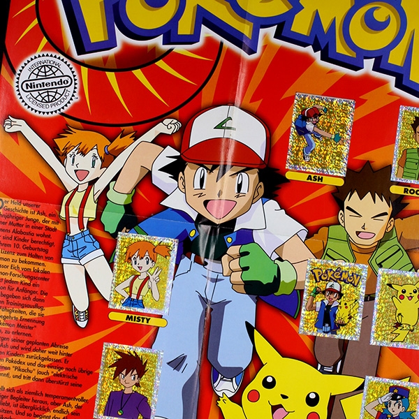 Pokemon Merlin Sticker Album komplett - rot