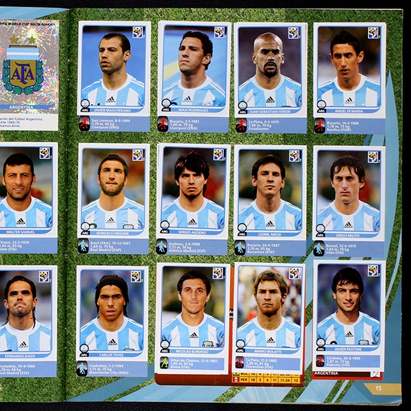 South Africa 2010 Panini sticker album complete