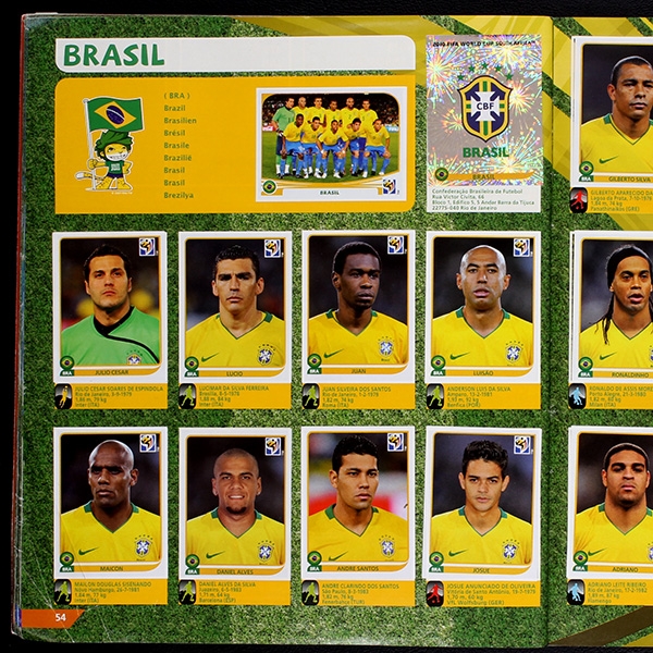 South Africa 2010 Panini sticker album complete