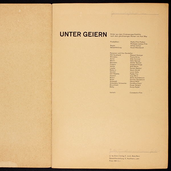 Unter Geiern Eikon Album komplett - Karl May