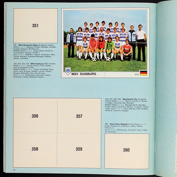 Fußball 79 Panini Sticker Album