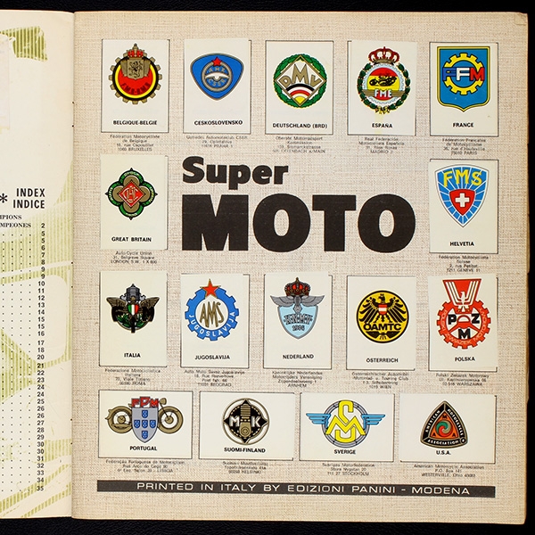 Super Moto Panini Sticker Album komplett