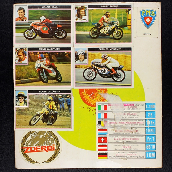 Super Moto Panini Sticker Album komplett