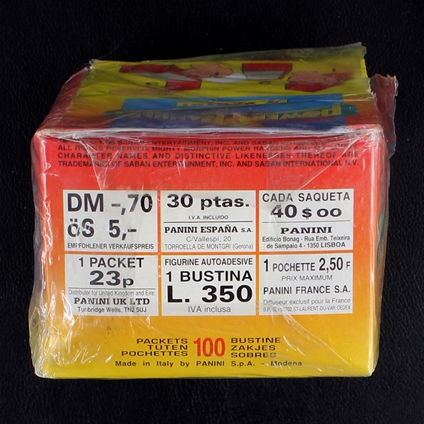 Power Ranger Panini Box mit 100 Sticker