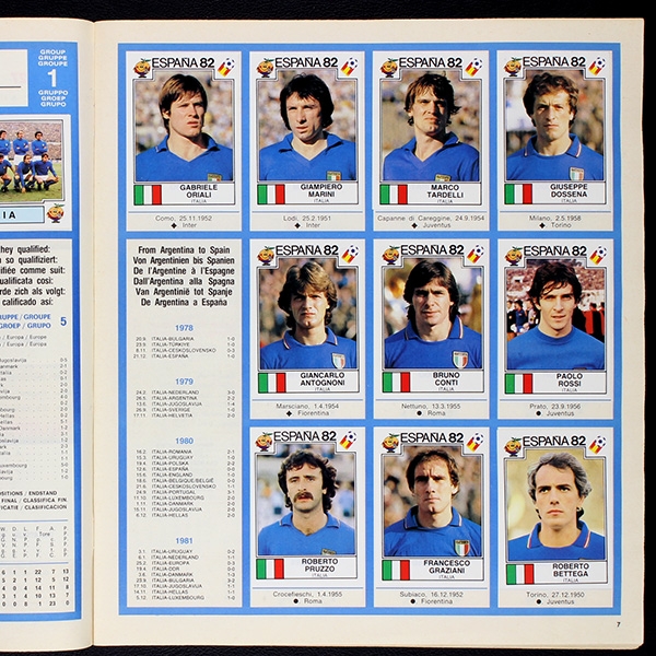 Espana 82 Panini Sticker Album teilgefüllt -58