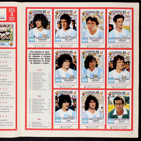 Espana 82 Panini Sticker Album teilgefüllt -58