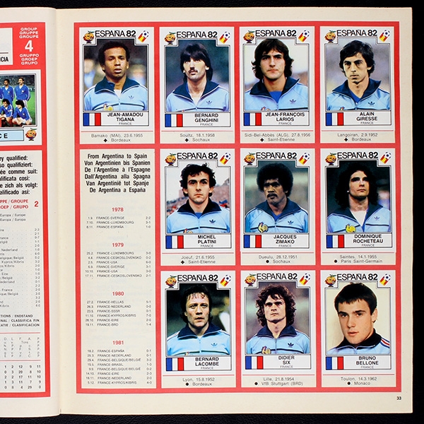 Espana 82 Panini Sticker Album teilgefüllt -58