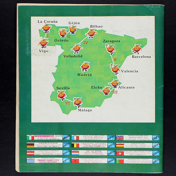 Espana 82 Panini Sticker Album teilgefüllt -58