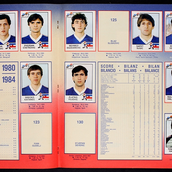 Euro 84 Panini Sticker Album teilgefüllt -39